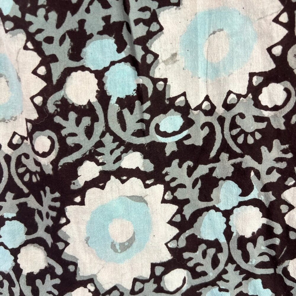 Passementrie Floral Open Front Cotton Sleeveless Cardigan Size Xl Lagenloook — image 7 of 8